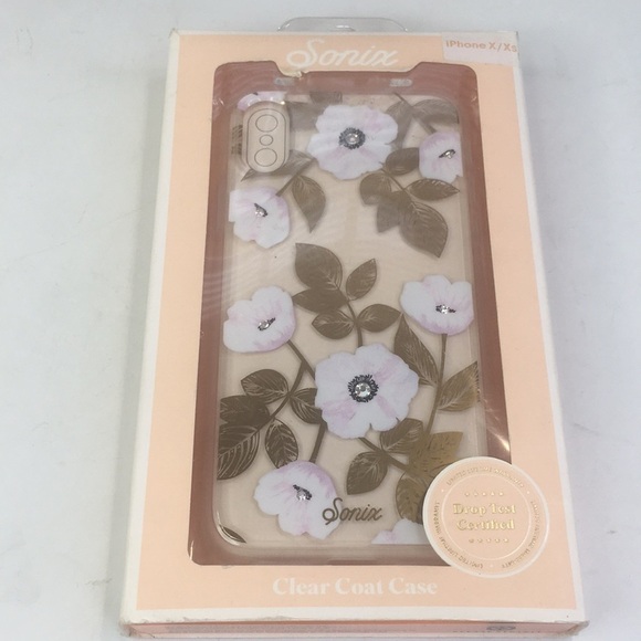 New Sonix Clear Flower Gem Slim Case iphone X/Xs - Picture 1 of 7